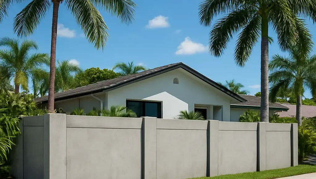 Concrete fence contractors in Boca Raton
