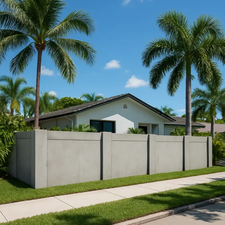 Concrete fence contractors in Boca Raton